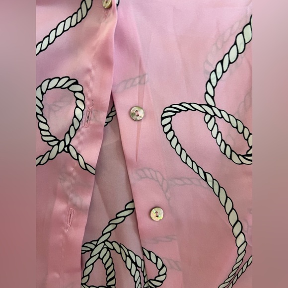 Pink Rope Print Blouse - Picture 2 of 4